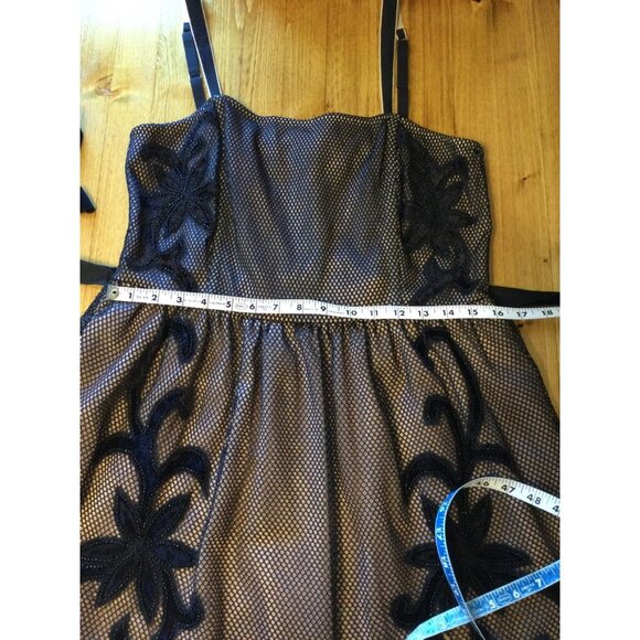 ASOS Embroidered Mesh Overlay Bustier Dress Black Whimsigoth Fairygrunge 12 - Picture 11 of 14